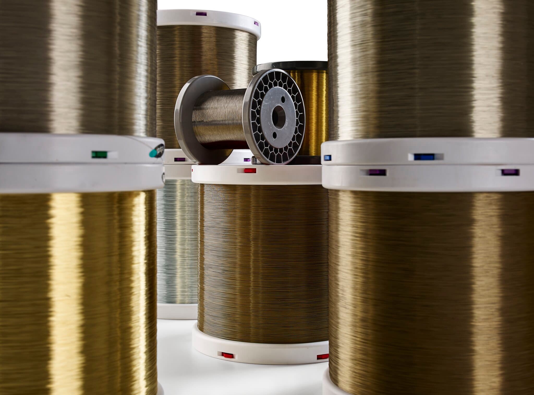 Spools of wire for wire EDM machining